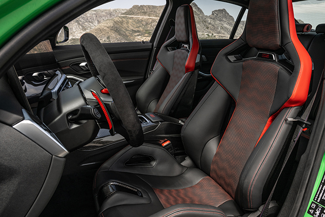 Interior of BMW M3 CS